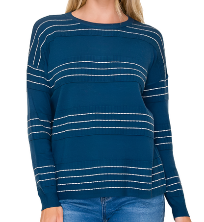 Stitch Striped Sweater