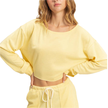 Boat Neck Long Sleeve Top