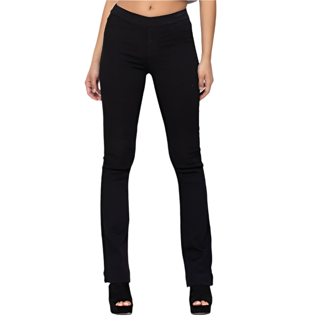 Black Mid Rise Flare Jegging (Pre-Order)