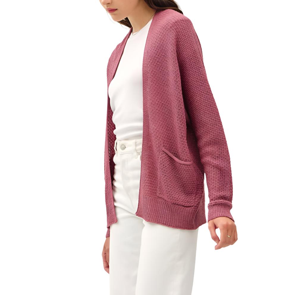 Berry Kimono Crochet Cardigan