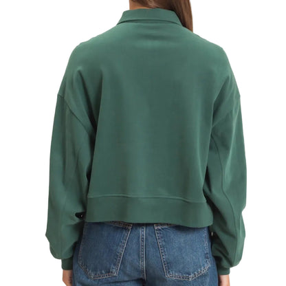 Dark Green Washed Sweatshirt