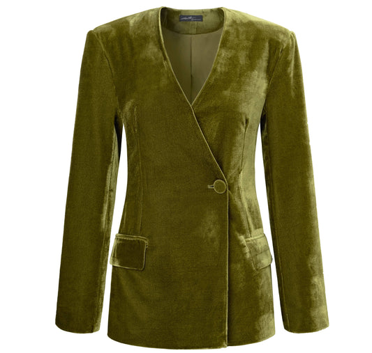 Wicked Green Velvet Jacket