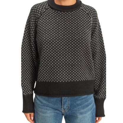 Black / White Sweater