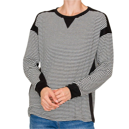 Striped Crew Neck Pullover