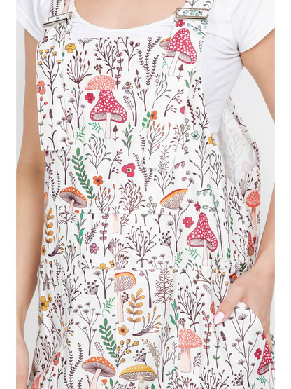 Floral Mushroom Overall ( Best - Seller )