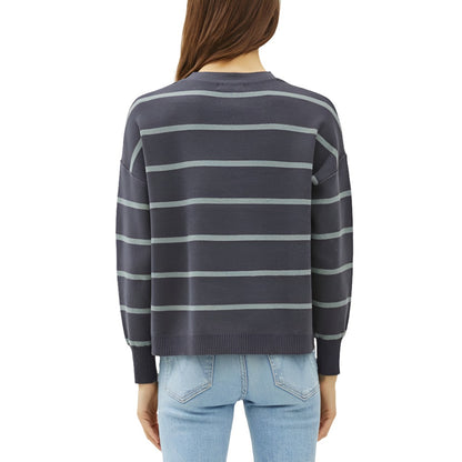 Slate Striped Knit Sweater