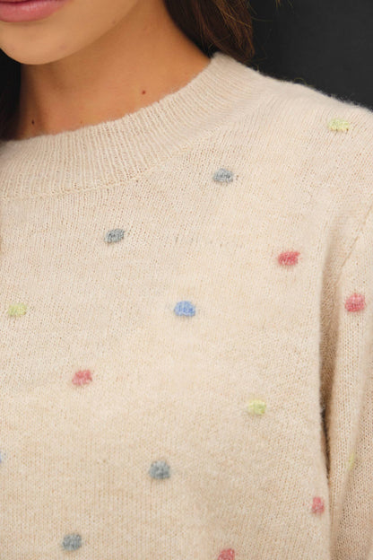 Dotted Knit Sweater