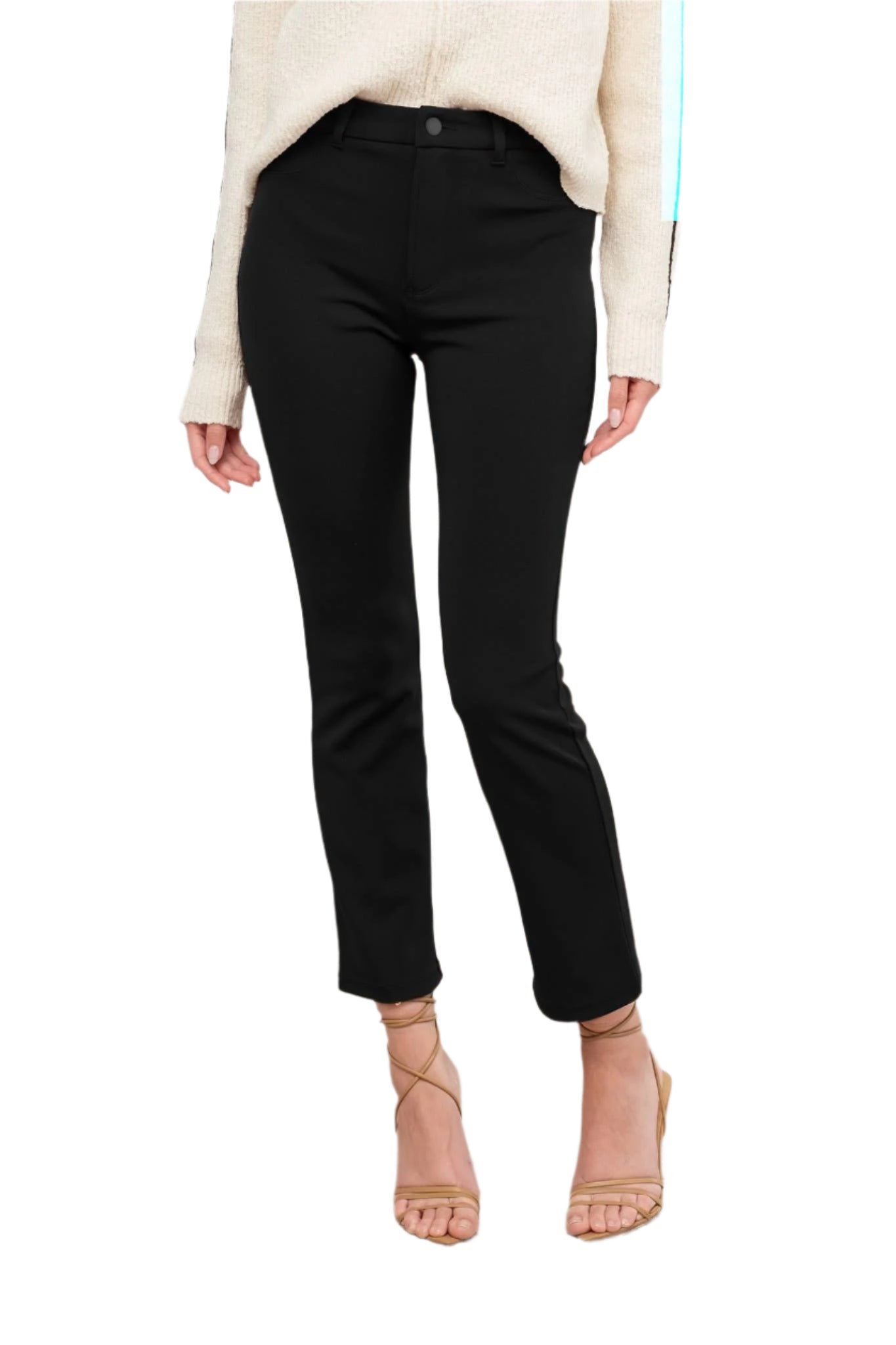 "The Jackie O Pant" aka High Wasit Straight Leg Cropped Pants