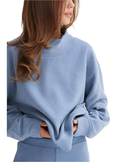 Dusty Funnel Neck Sweatshirt