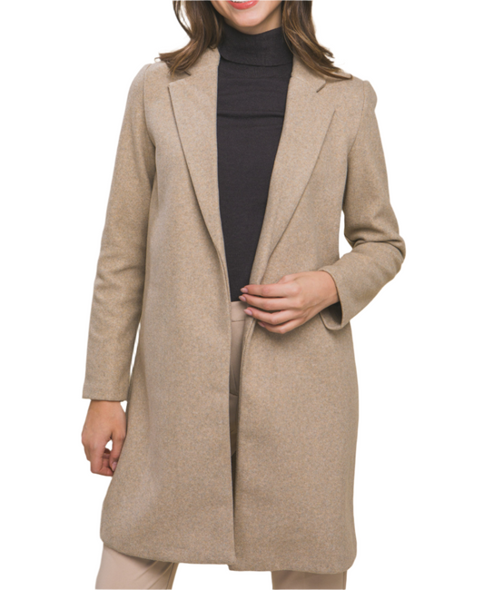 Chic Fleece Long Line Coat