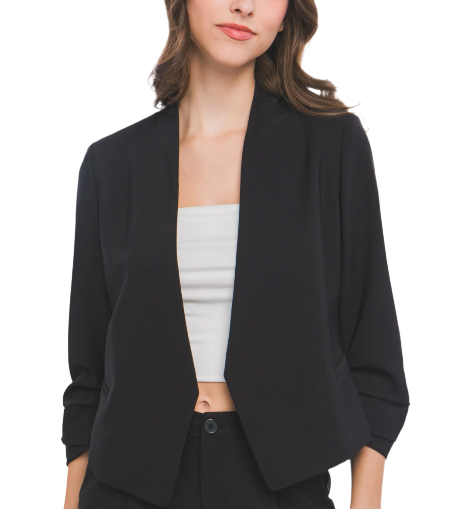 Vertigo Long Sleeve Open Blazer Jacket