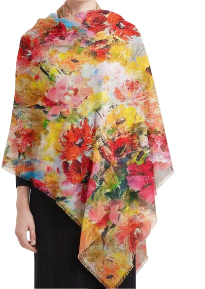 Abstract Bloom Garden Modal Art Scarf