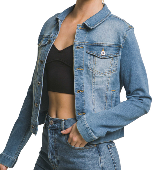 Distressed Denim Jacket