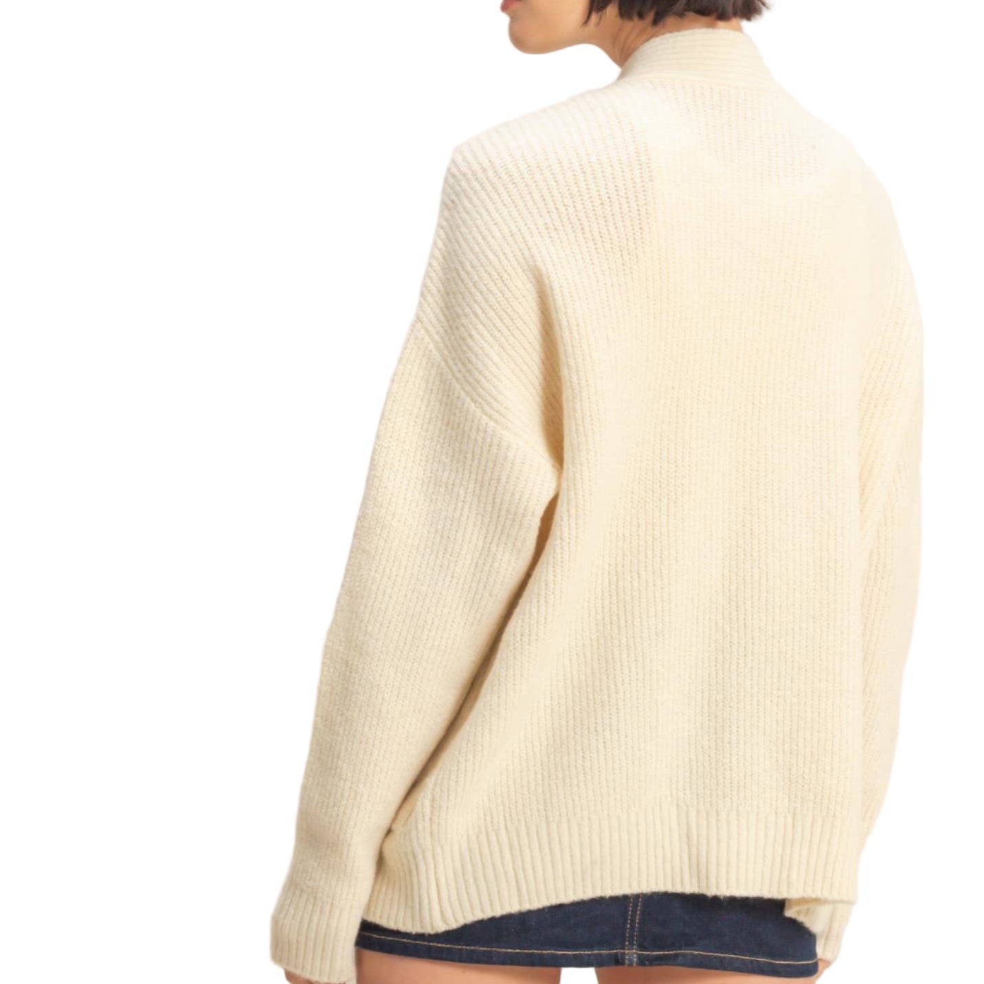 Cream Sweater Cardigan