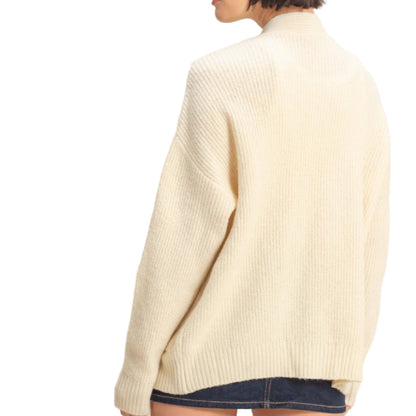 Cream Sweater Cardigan