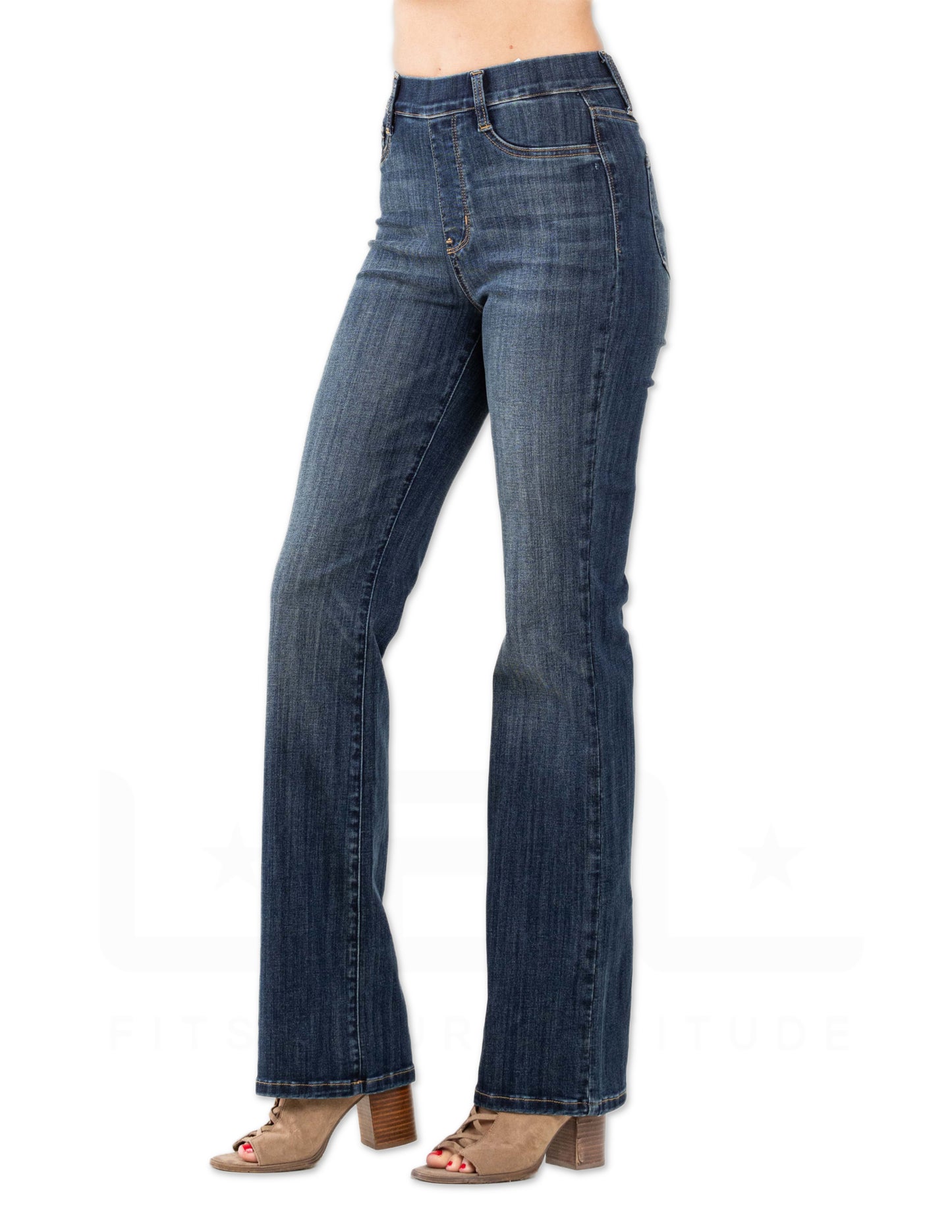 Judy Blue Pull On Slim Boot Cut Jeans
