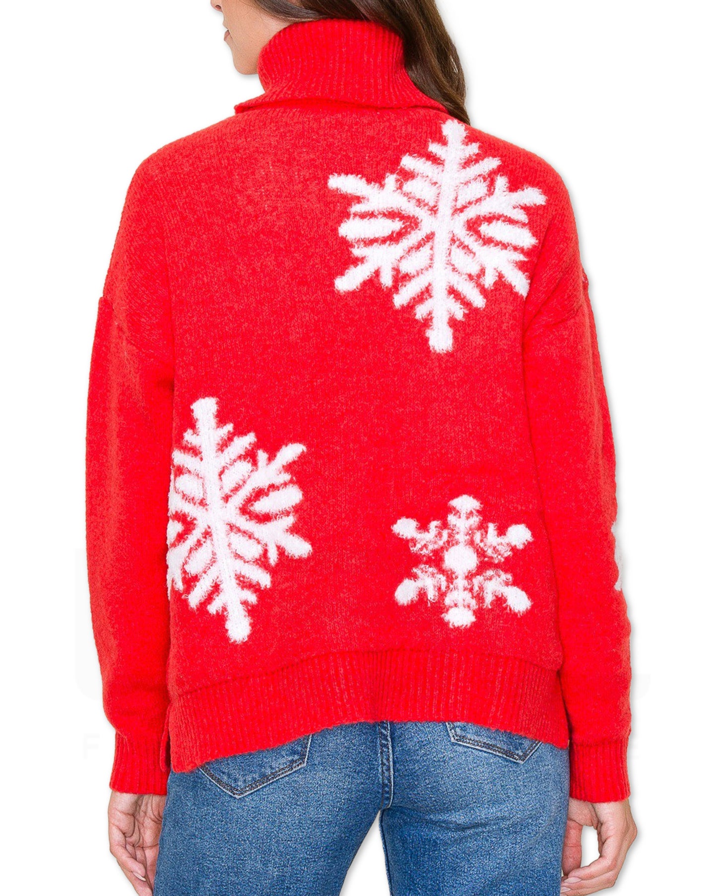 Snowflake Sweater - Red