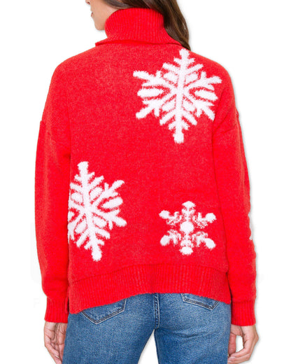 Snowflake Sweater - Red