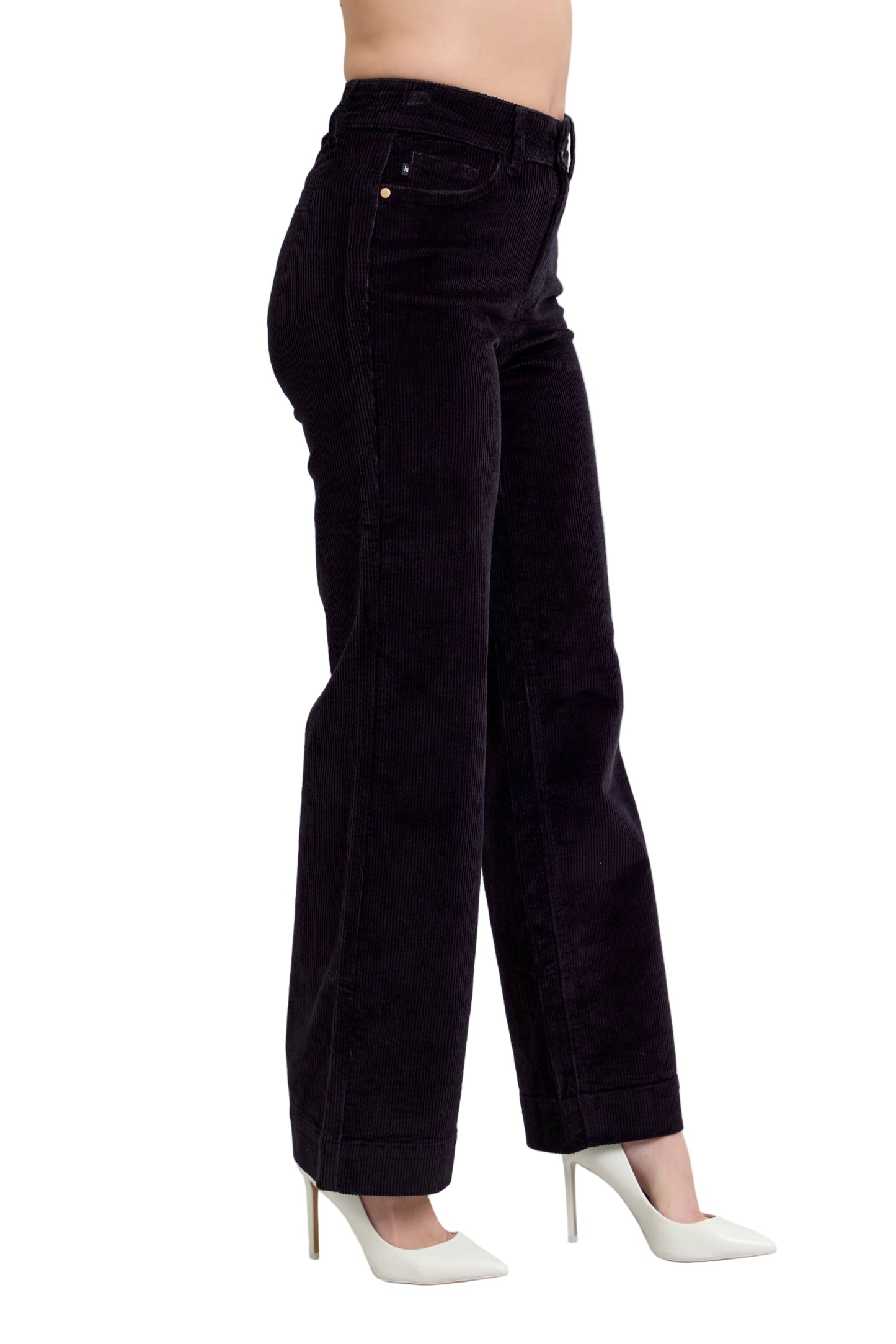 Black Corduroy Trouser Wide
