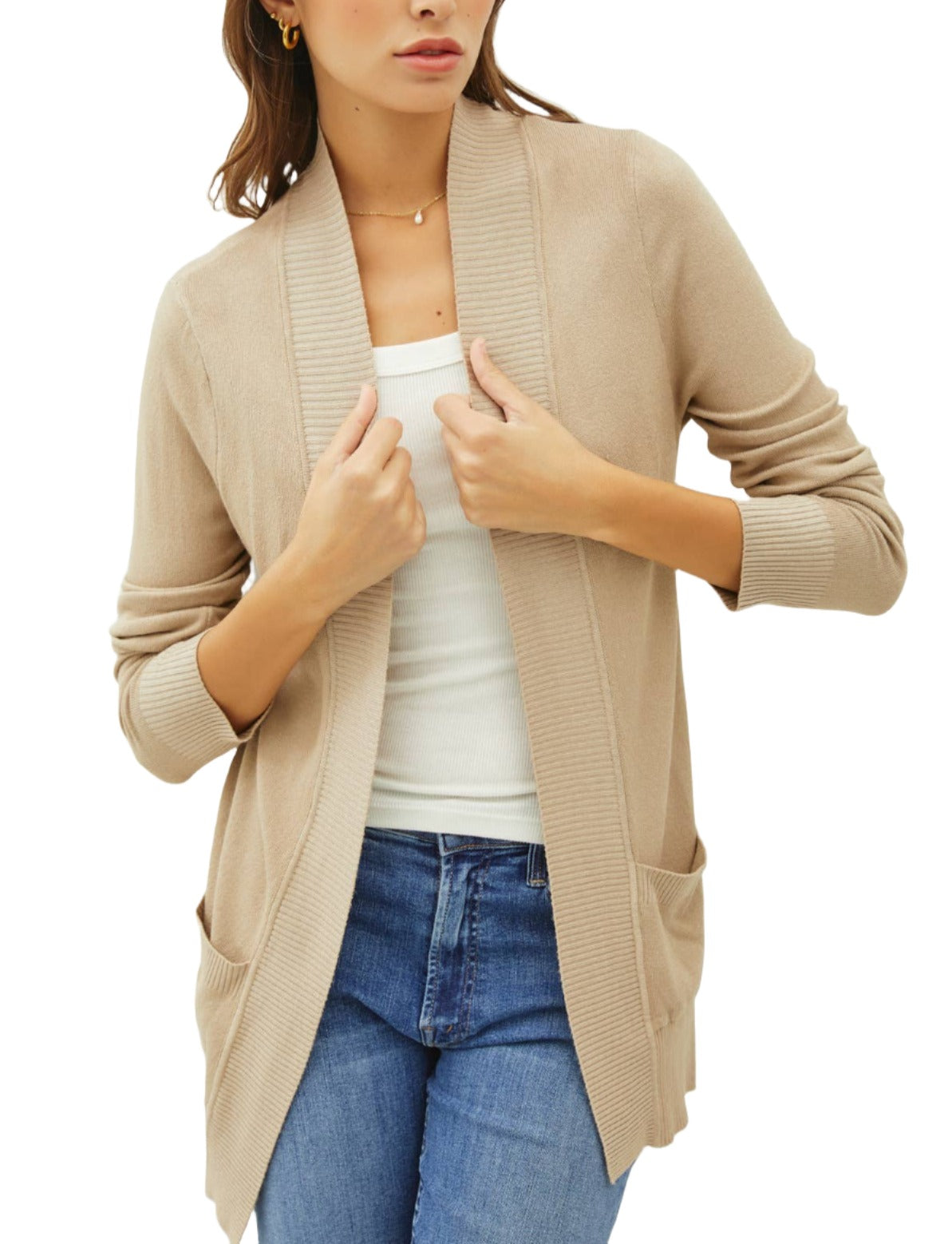 Classic Taupe Cardigan