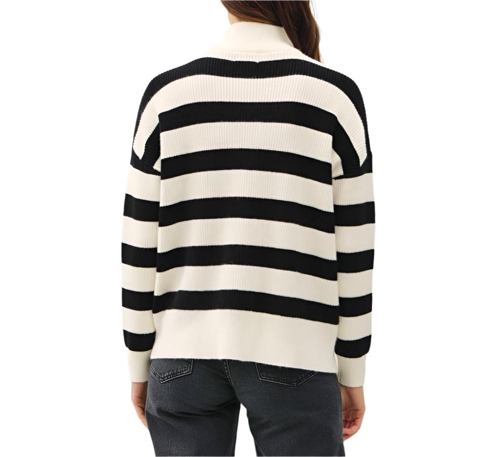 Black Striped Over Sized Sweater