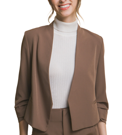 Vertigo Long Sleeve Open Blazer Jacket