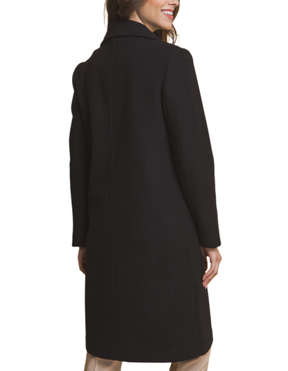 Black Notched Lapel Coat