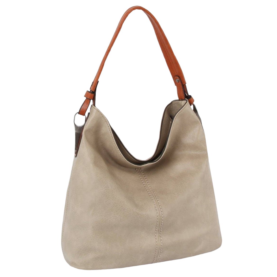 Grey Tote Hobo Bag