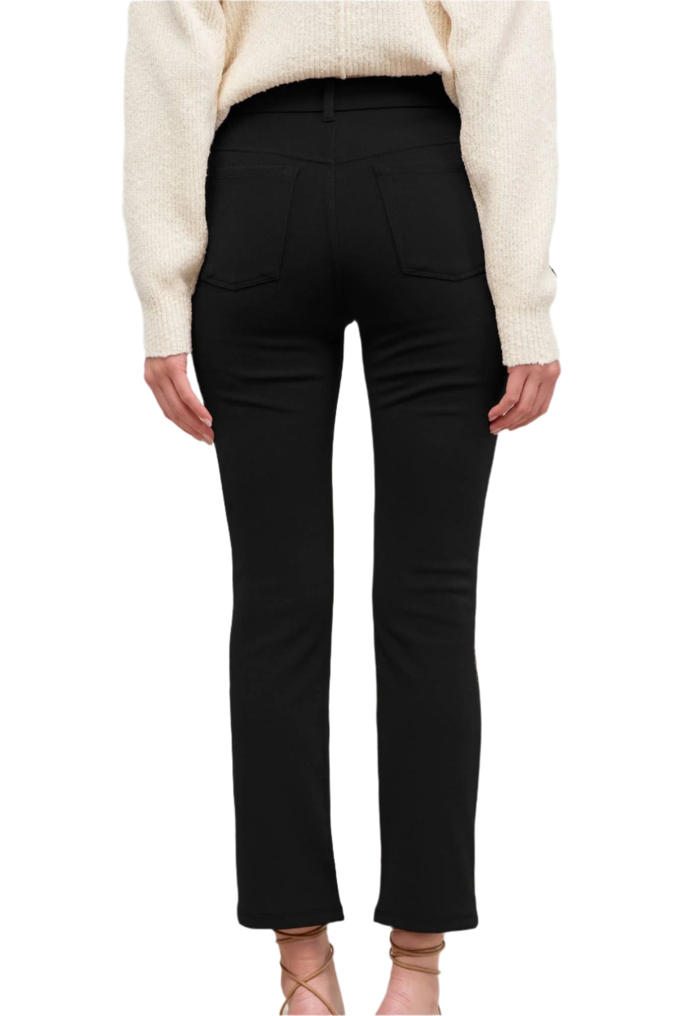 "The Jackie O Pant" aka High Wasit Straight Leg Cropped Pants