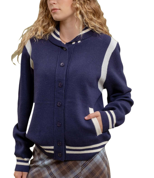 Varsity Sweater Jacket