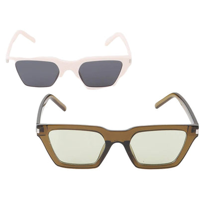 Minimal Sharp Box Sunglasses