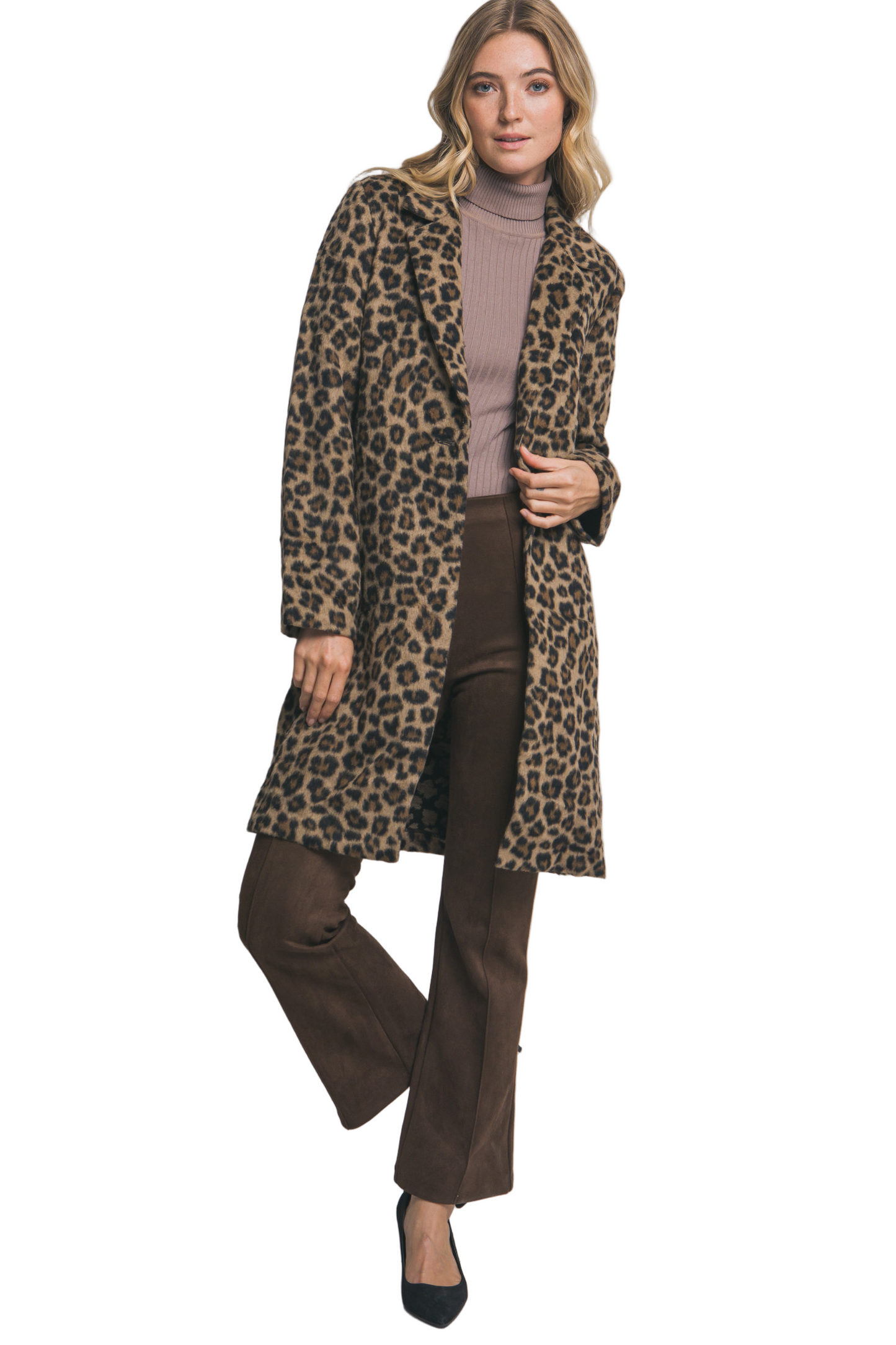 Leopard Print Coat