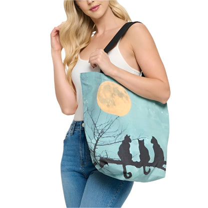 Moonlit Cats Tote