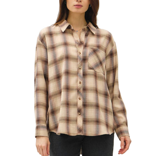 Brown Plaid Shirt