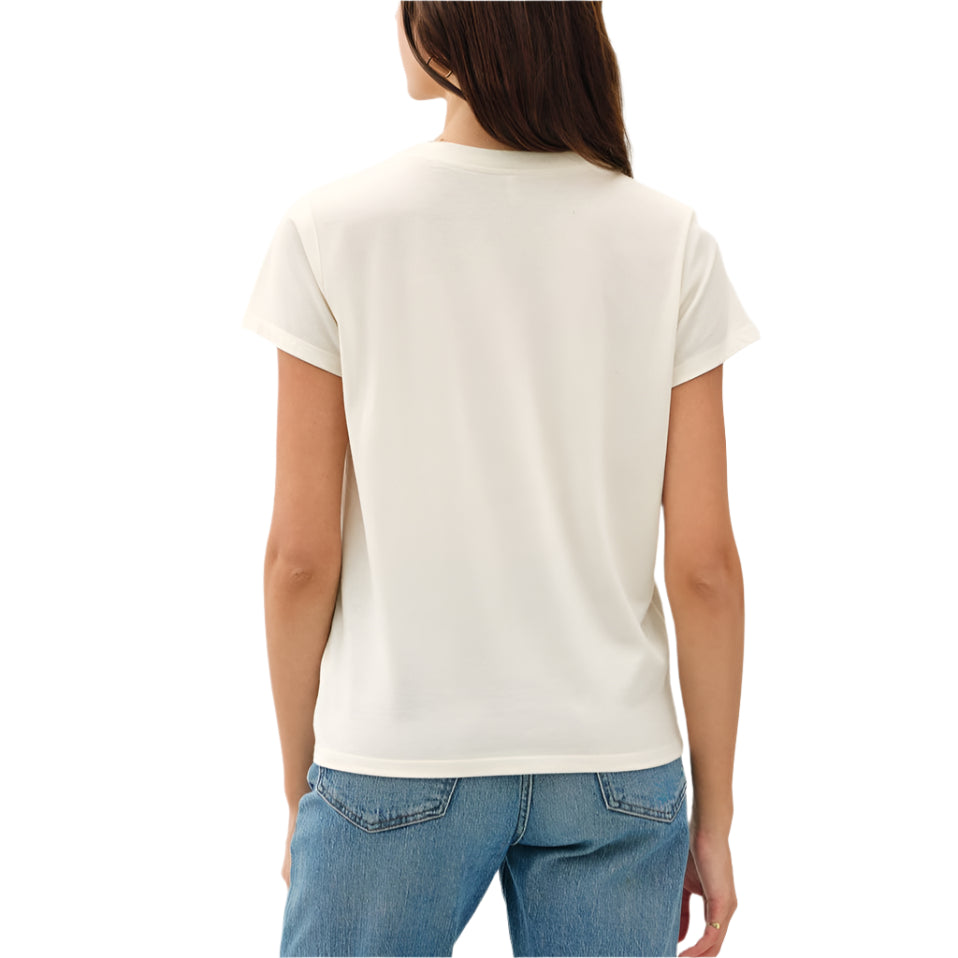 White Soft Basic Tee