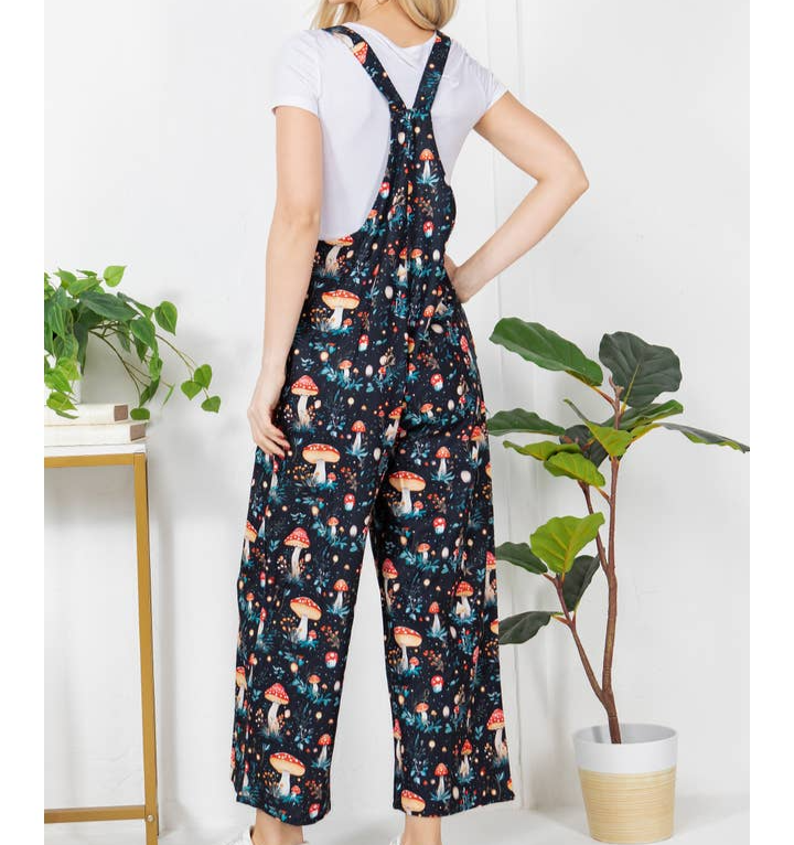 Dreamy Mushroom Corduroy Overall