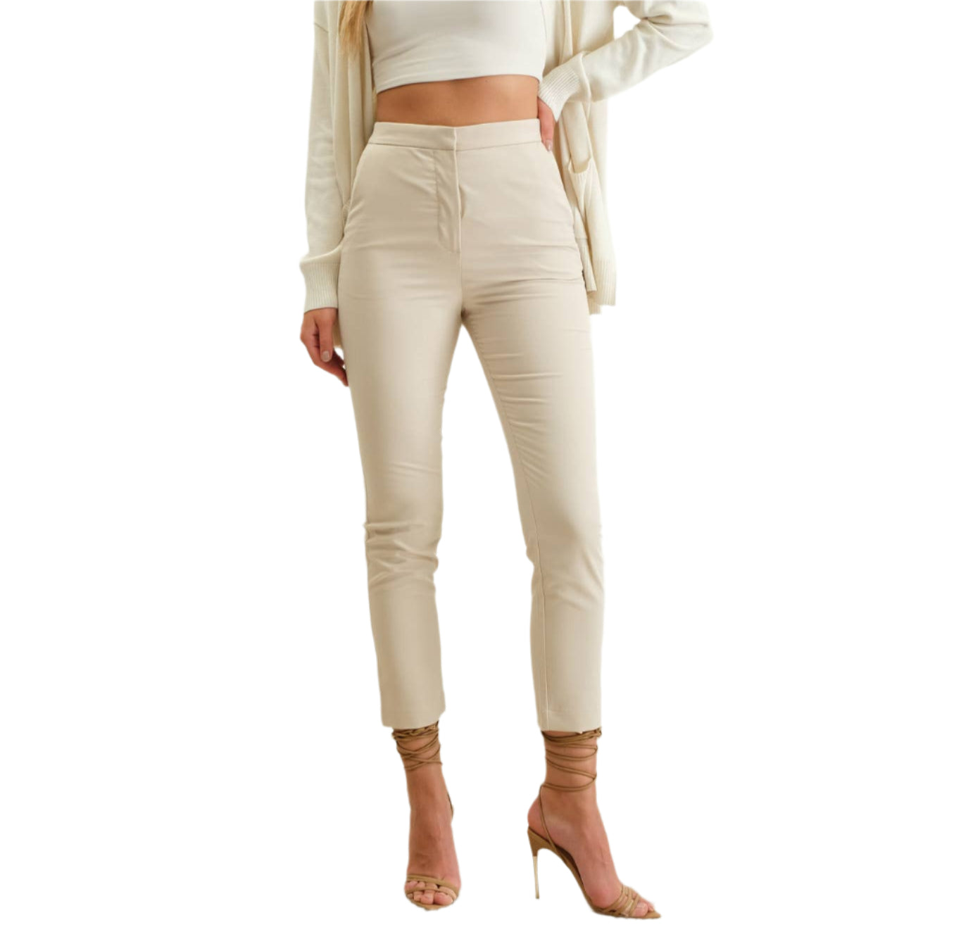 French Beige Pixie Pants