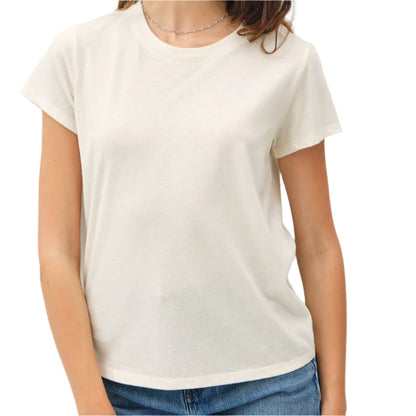 White Soft Basic Tee