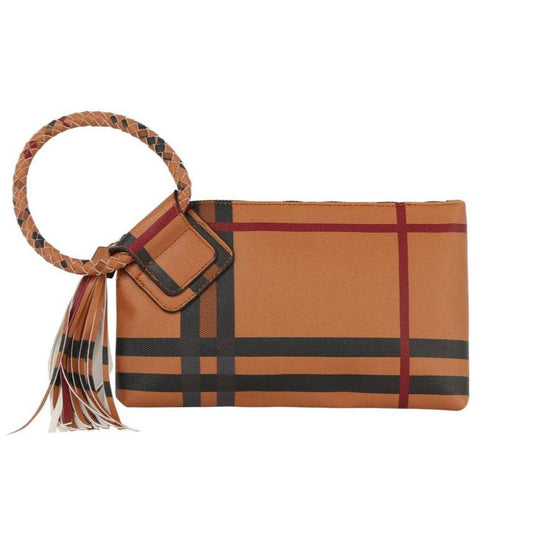 Woven Charm Clutch