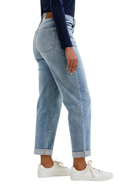 MR "BILLIE" Boyfriend LT Light Iced Indigo Jean