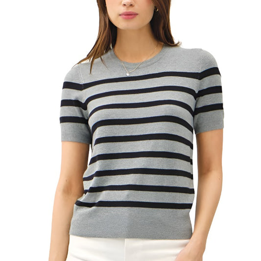 Charcoal Classic Striped Sweater