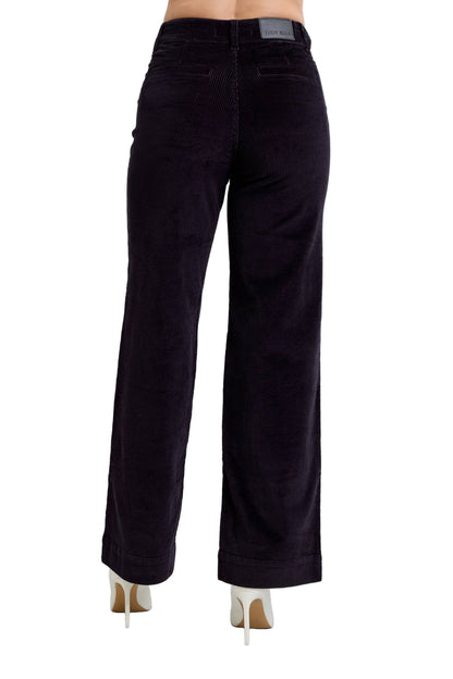 Black Corduroy Trouser Wide