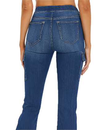 Mid Rise Cargo Flare Jegging