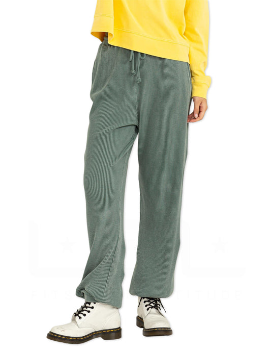 High Waist Sweatpants - Grey Green
