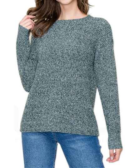 Comfy Crew Neck Sweater - Green