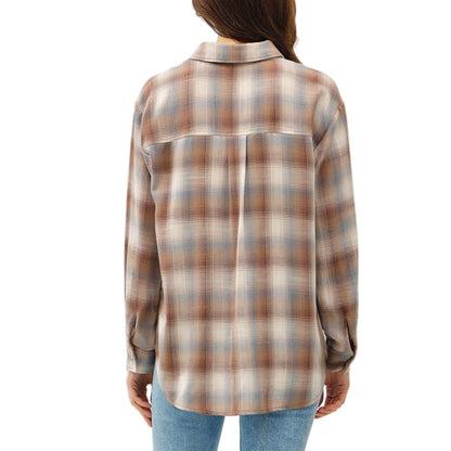 Mocha Plaid Farmer Shirt