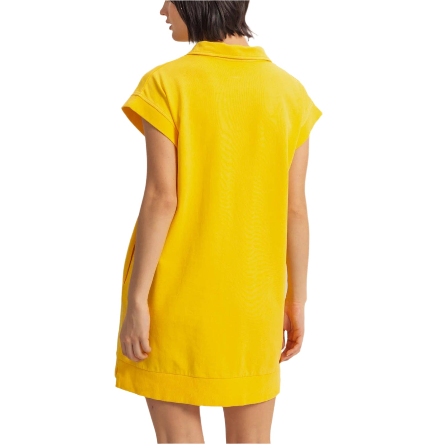 Sunshine Half Zip Up Mock Neck Mini Dress