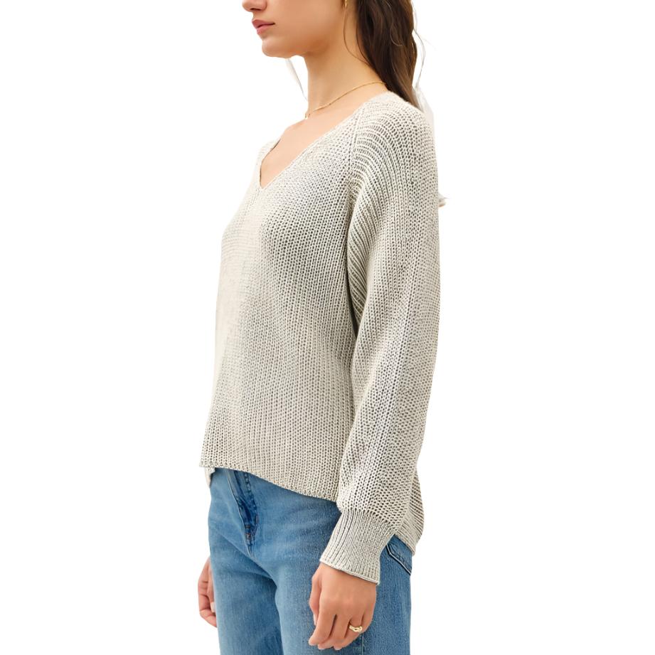 V-Neck Acid Wash Sweater