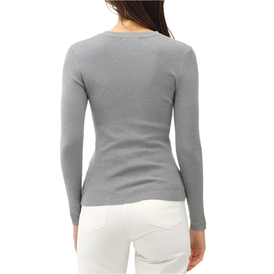 Grey Basic Pullover Top