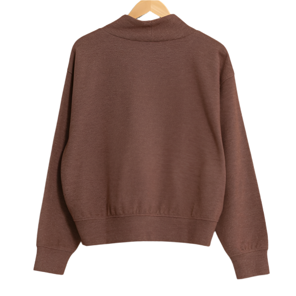 Chesnut Funnel Neck Sweatshirt